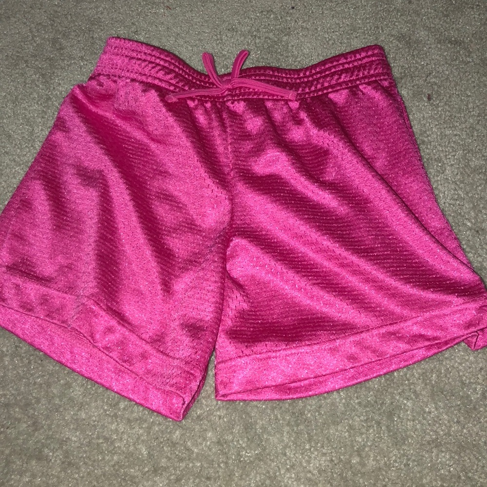 Hot pink danskin now shorts. Size 7-8 (medium)
